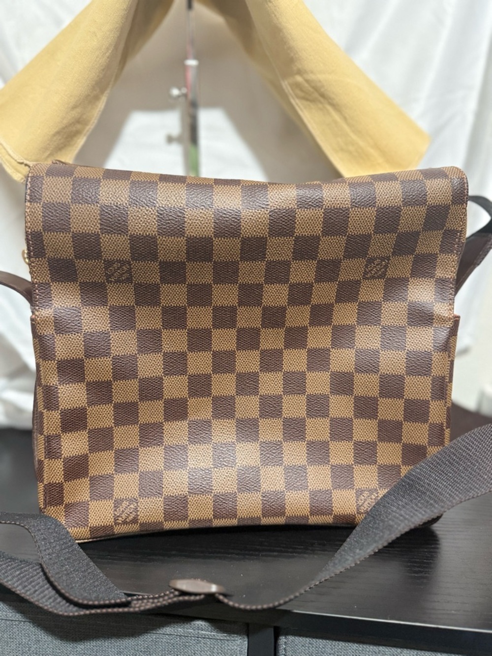 Louis Vuitton Naviglio Damier Ebene Messenger Bag - COA & Dustbag - Picture 1 of 7